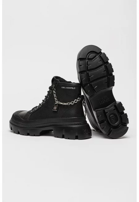 Кожени боти - Черен