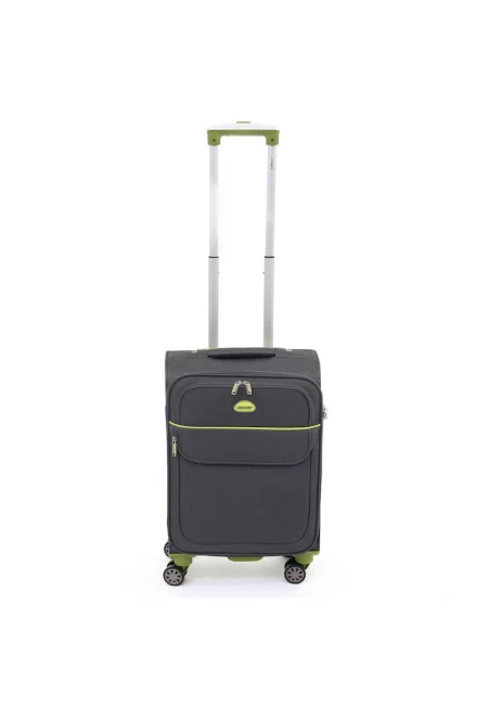 Куфар  Superlight 55x37x22 см - 2.1 кг - сиво / зелено