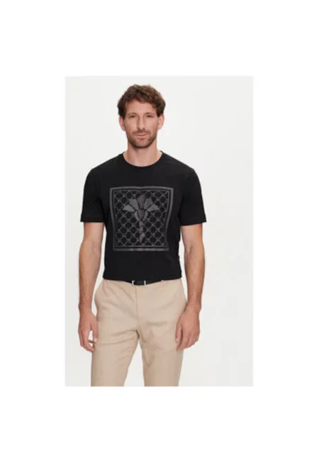 Мъжка тениска -  304015281 - Органичен памук - Черна