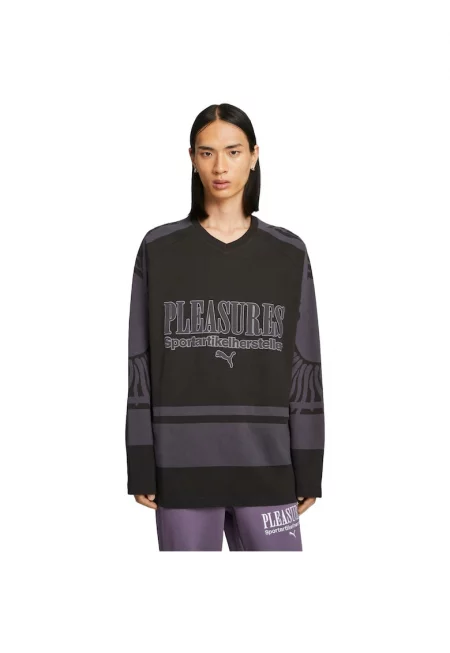 Мъжка тениска  X Pleasures Hockey Jersey 29647 - черна -