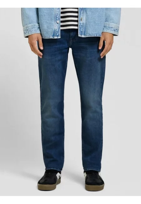 Мъжки дънки - Rick - Mid Rise - Slim Fit - Slim крачоли - тъмно синьо