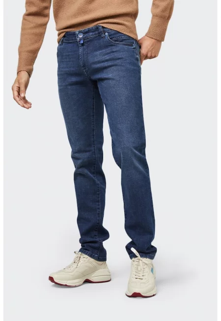 Мъжки панталони M - 5 от Meyer Slim 6205/20 тъмносин