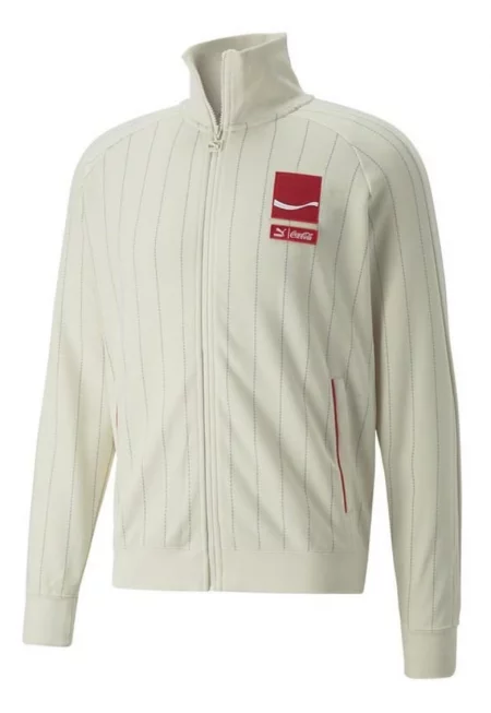 Мъжки суичър  X Coca Cola T7 Jacket - Памук - Бял -