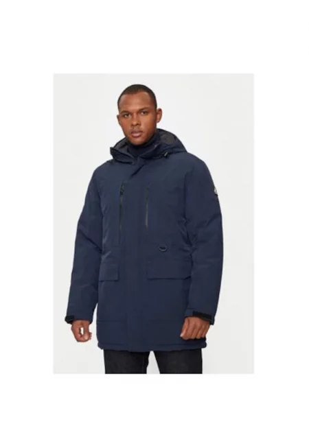 Мъжко яке -  304095429 - Полиестер - Син - Син