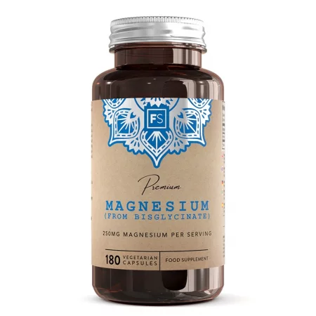 Мускулна, сърдечна и нервна система - Магнезий (бисглицинат), 250 mg х 180 капсули