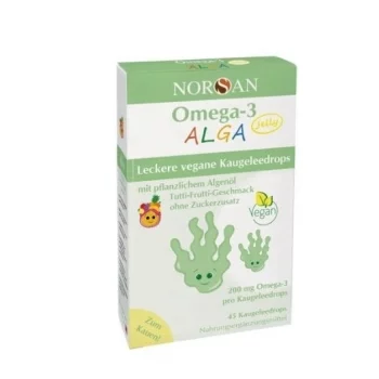 НОРСАН ОМЕГА-3 ЖЕЛИРАНИ РИБКИ ВЕГАН Х45 ПЛОДОЕВ