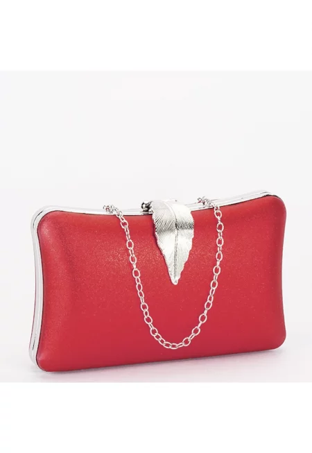 Обикновена червена чанта клъч BME-600 05 17315