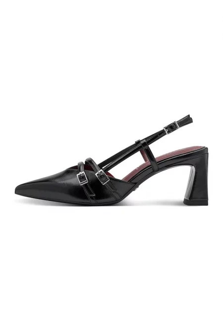 Обувки от еко кожа с ток и тока