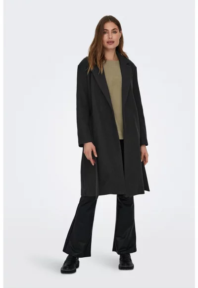 Палто с дълги ръкави и колан