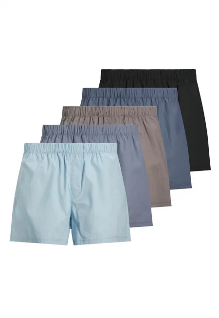 Памучни боксерки - 5 чифта - Многоцветен