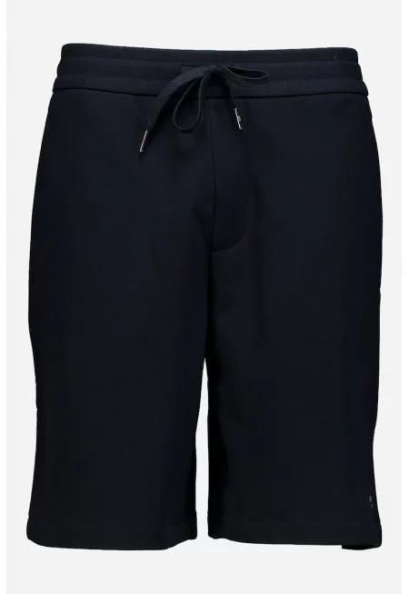 Памучни шорти с връзки - Ултрамарин синьо