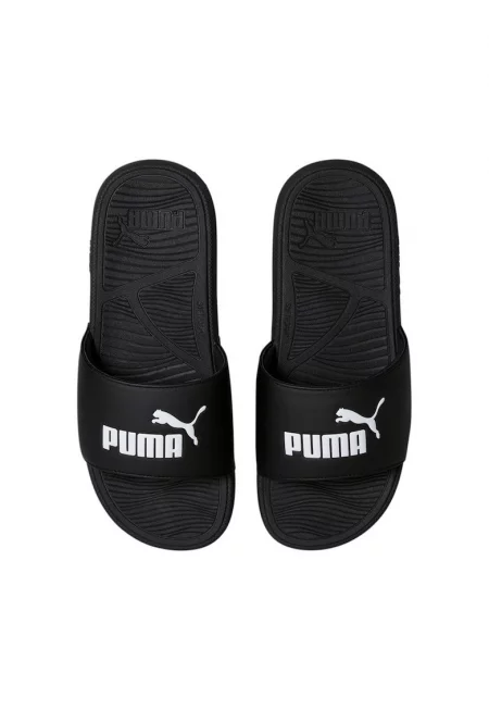 Пантофи -  Синтетични - Черни -