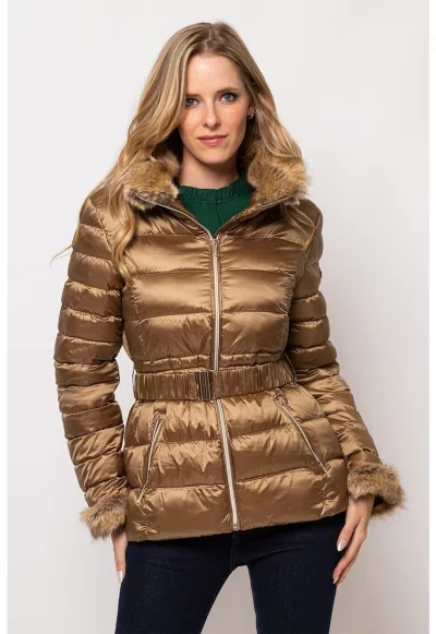 Подплатено зимно яке Nisage с колан