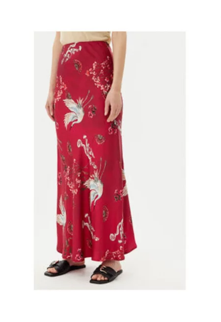 Пола  TD0810 - вискоза - червена - Бордо