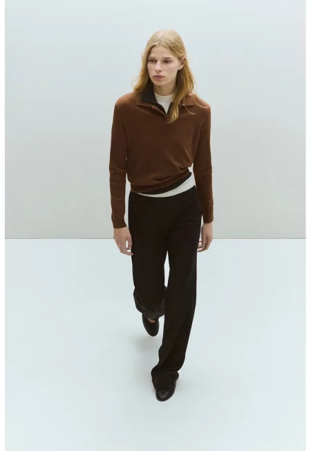 Пуловер с копчета - Камел