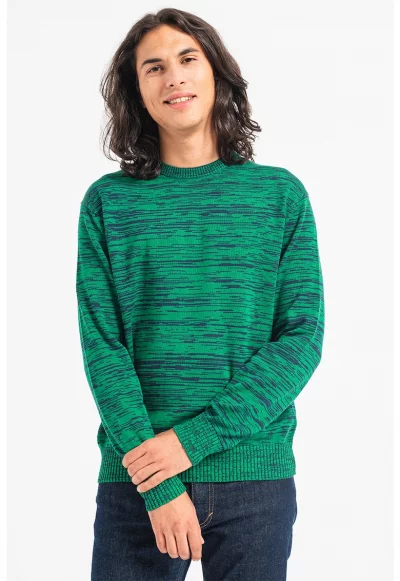 Раиран памучен пуловер