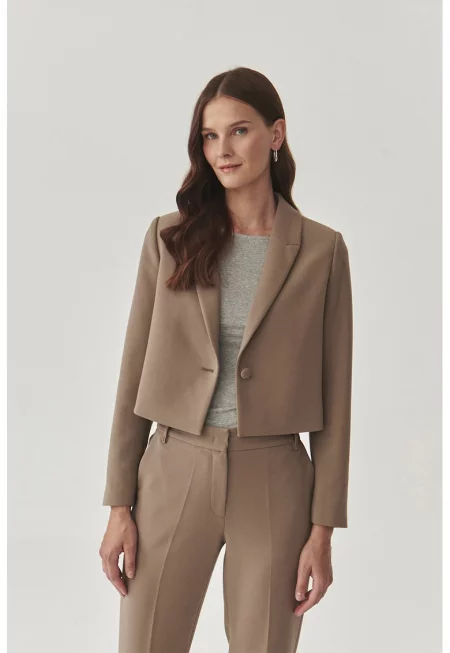 Сако Reneta с раздвоен ревер - Тъмнокафяв