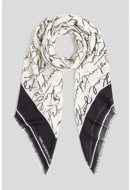 Шал с коприна и модал