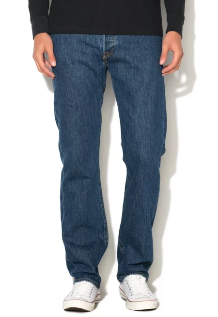 Сини дънки 501® с права кройка - Син