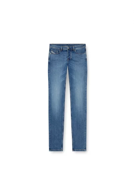 Скосени дънки деграде - Син