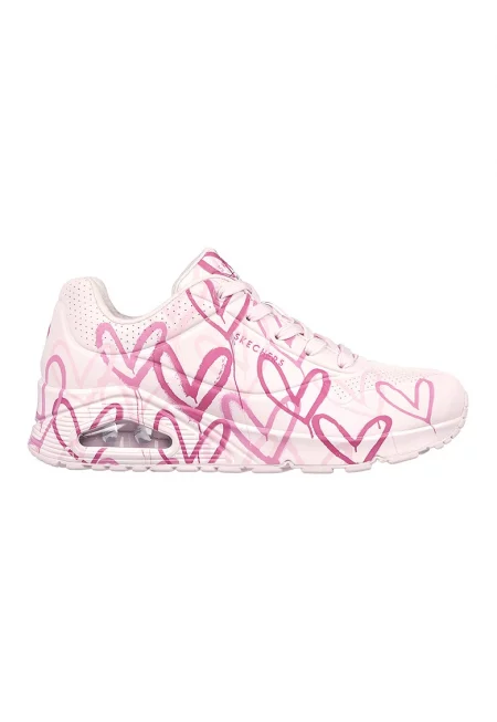 Скосени спортни обувки Spread The Love - Пастелнорозов