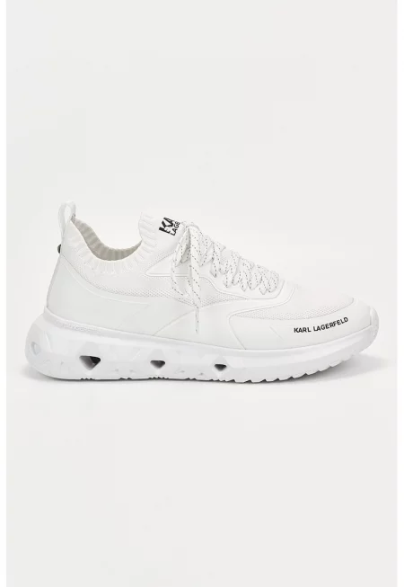 Спортни обувки с текстил - Бял