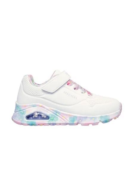 Спортни обувки Uno Gen1 от еко кожа с десенирана подметка - Бял