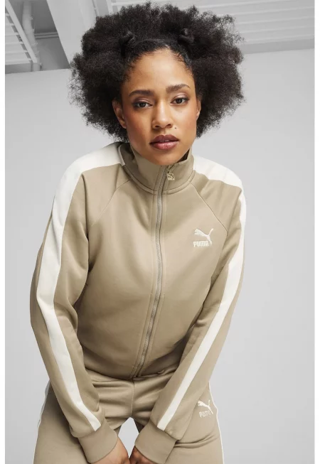 Спортно яке Iconic с лого - Бял/Камел