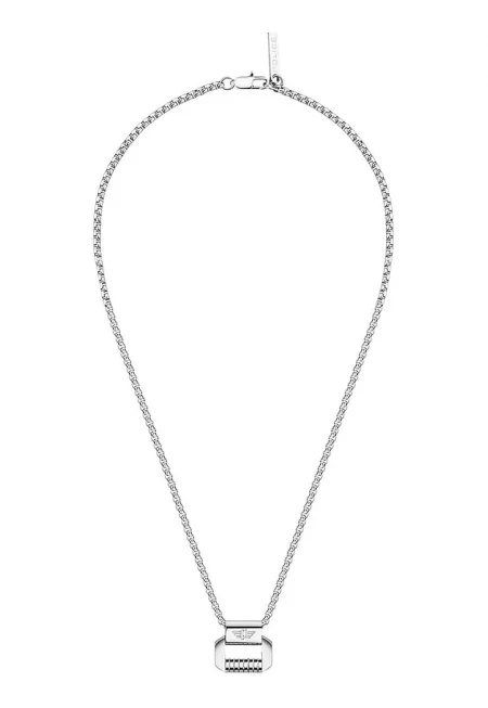 Стоманено колие с релефно лого