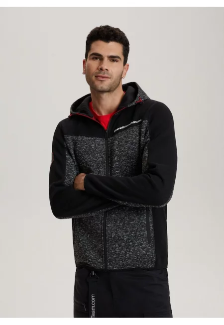 Суичър  DKR CROSS 4 - Dakar Logo - Мъжки - С качулка - С цип