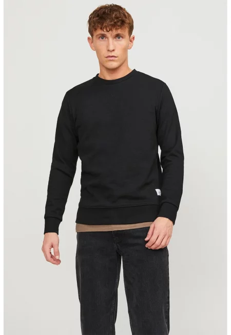 Суитшърт с кръгло деколте Basic regular fit