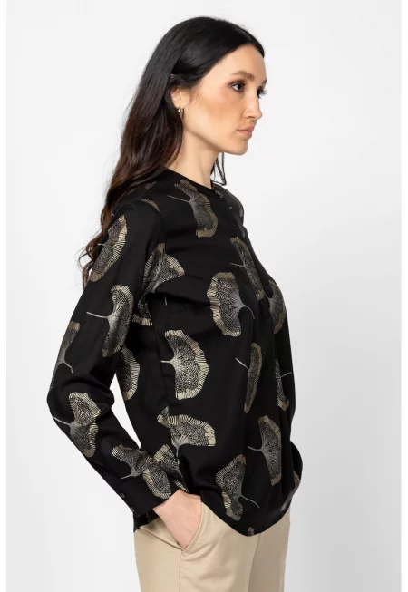 Свободна блуза Reba с цепка с копчета