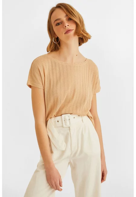 Свободна плетена тениска