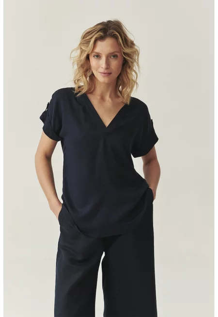 Свободна шпиц блуза