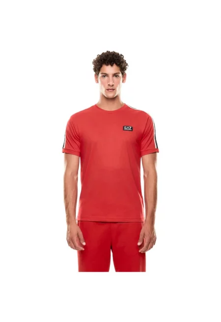 Тениска  EA7 Logo Series M Tape SS 48007 - Червен