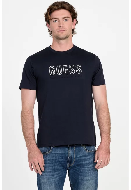 Тениска с овално деколте и лого