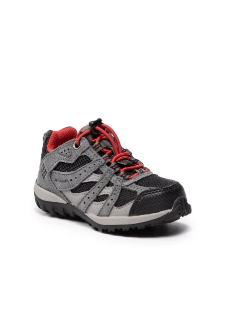 Трекинг обувки за момче -  Естествена кожа - Сив