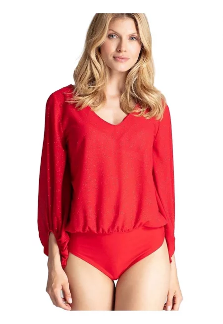 Тяло 590219 -  полиестер - червено -