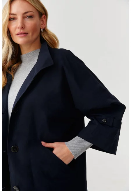 Уголемен тренч с 3/4 ръкави