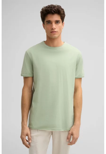 Уголемена тениска с кръгло деколте 30045776