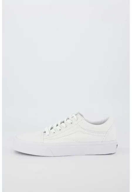 Унисекс кецове Old Skool с еко кожа - Бял