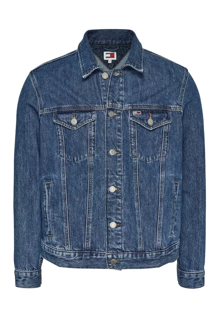 Яке от деним с класическа яка