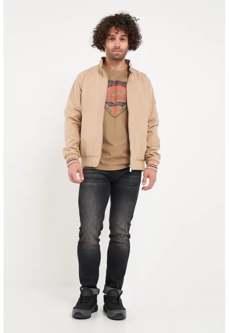 Яке с цип и джобове - Бежов