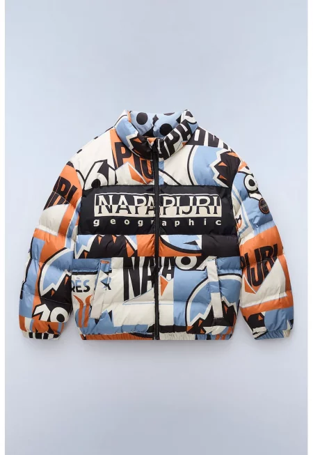 Яке с цип и графична шарка