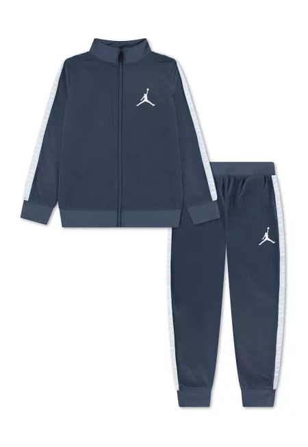 Баскетболен екип Air Jordan с цип - Тъмносин/Бял