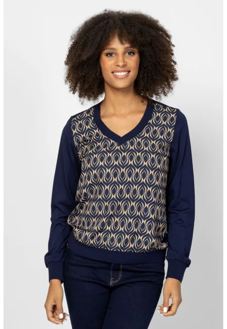 Блуза Calishaw с модал и памук