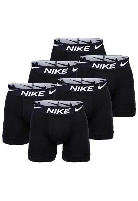 Боксерки с Dri-FIT и лого на талията - 6 чифта - Черен