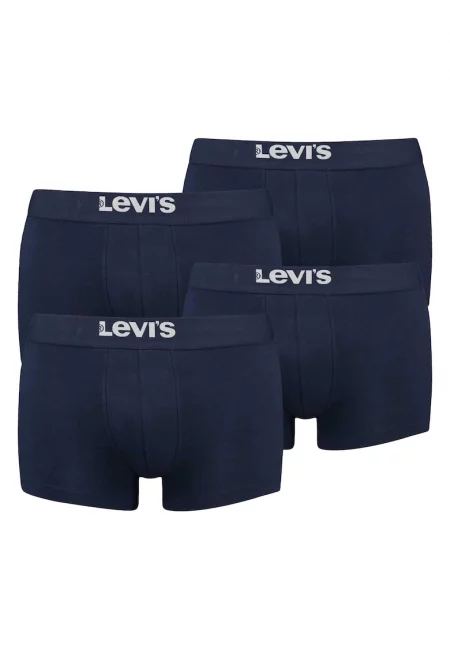 Боксерки с лого на талията - 4 чифта - Син