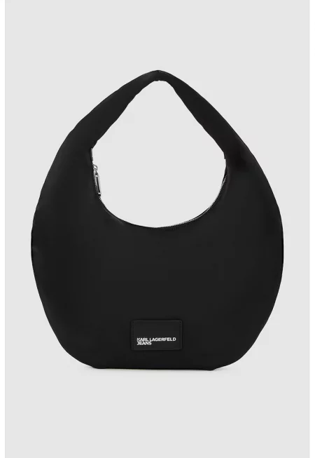 Чанта за рамо от текстил с лого