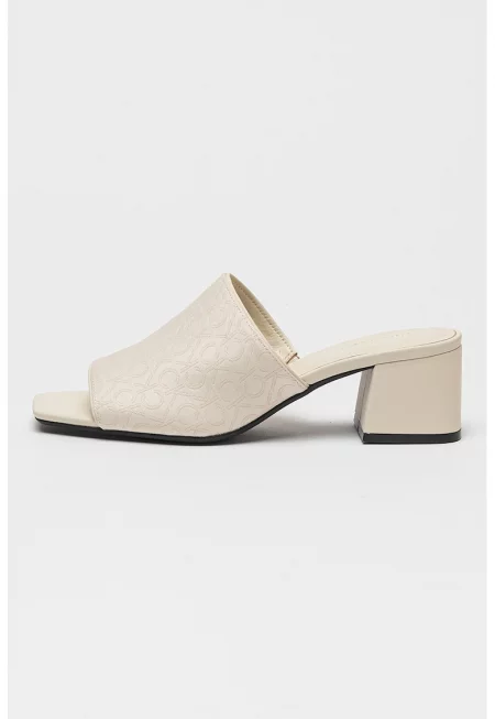 Чехли с монограм - Мръснобял